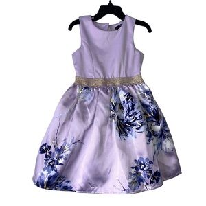 Girls Zunie NWOT Lavender Floral Dress Size 5